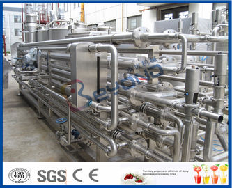 1000LPH 5000LPH SS 304 SS316L Tubular Uht Processing Equipment For Milk / Juice Production
