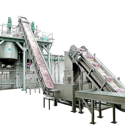 セリウムは深く処理するスープ生産の食肉加工機械完全な自動肉を証明した
